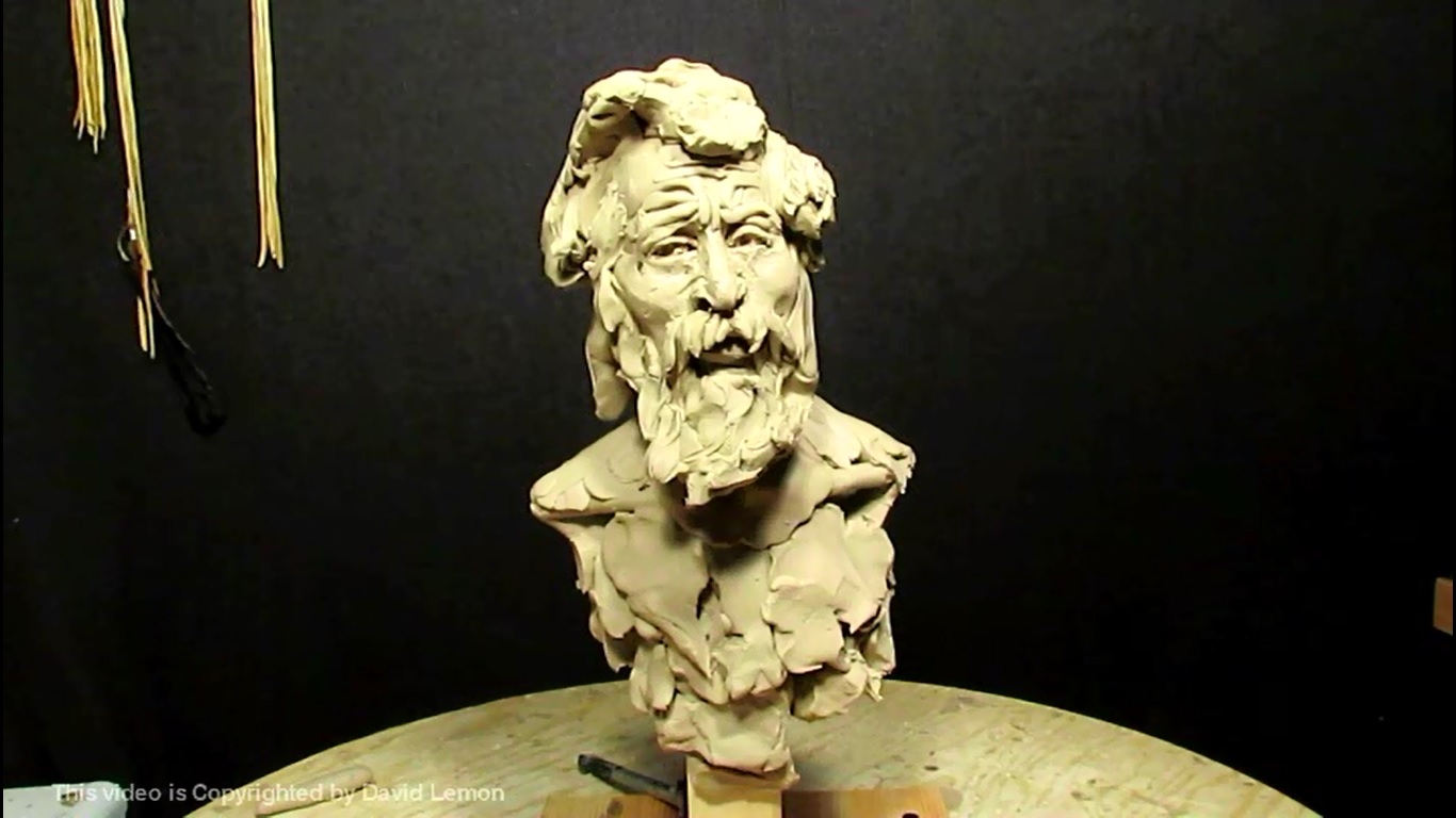 画像4: Creating a Male Bust in Clay
